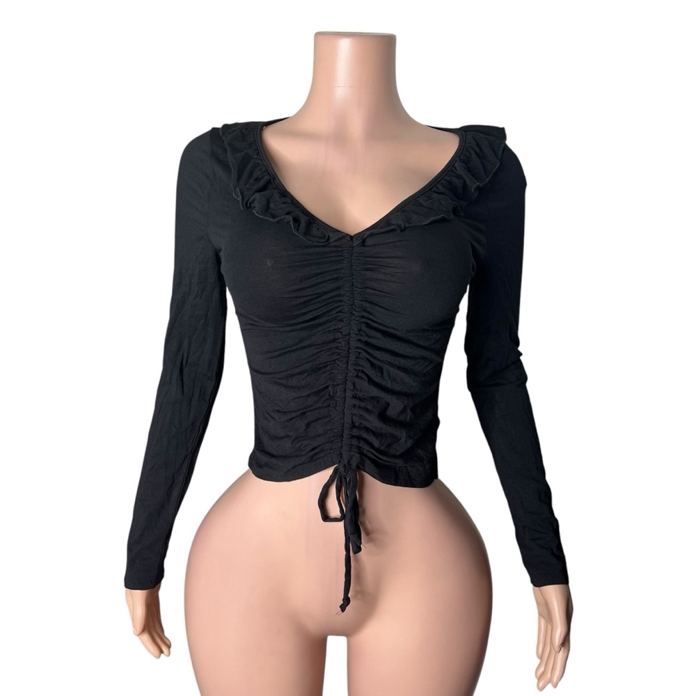 Black long sleeve blouse
